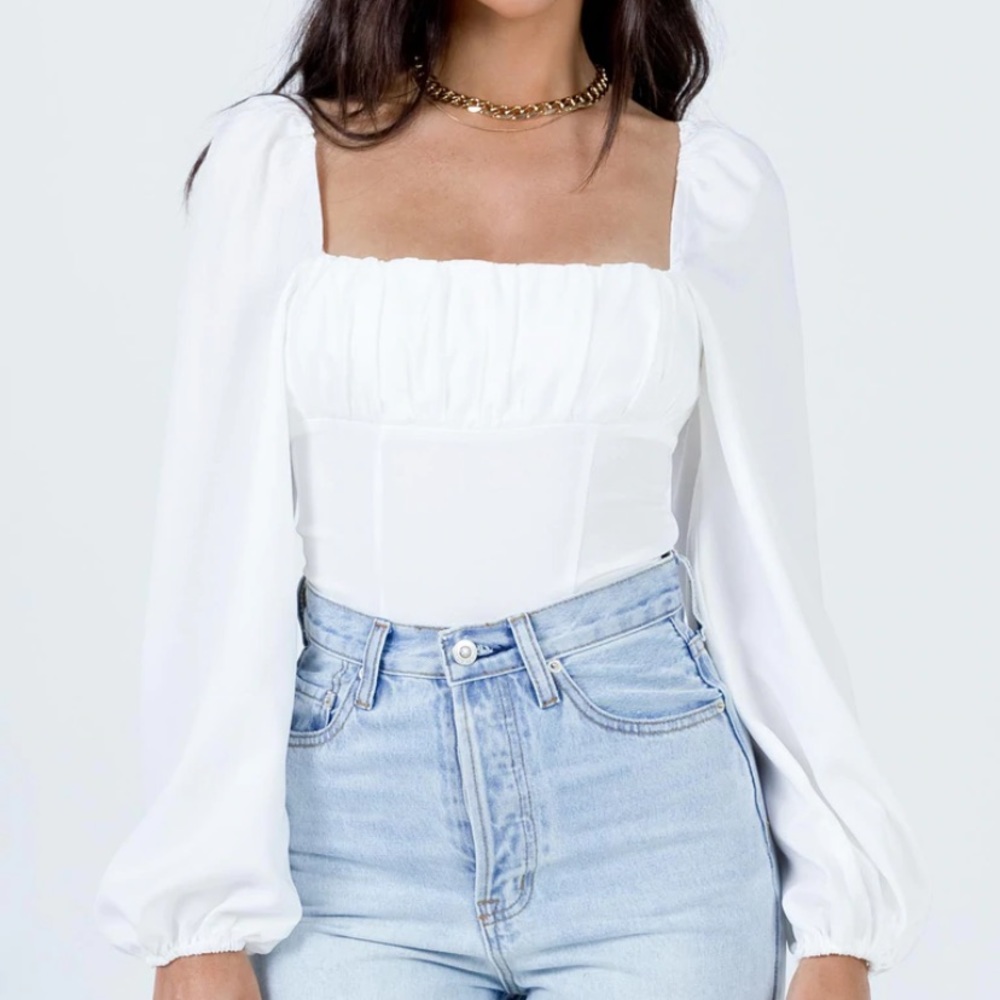 Princess Polly Laura bodysuit (white) size: 2